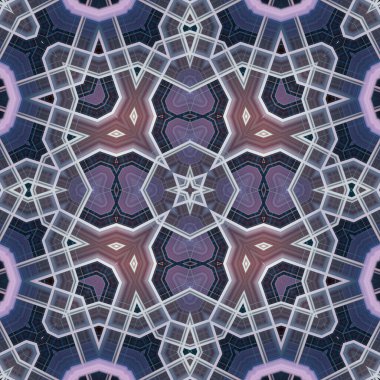 Kare, pürüzsüz desen. Doku simetrik olarak örülmüş.