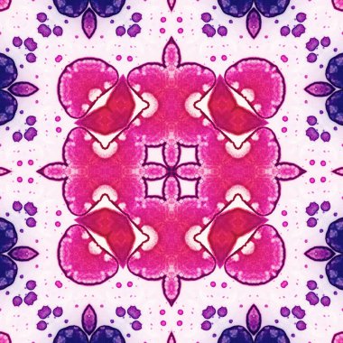 Kare, pürüzsüz desen. Doku simetrik olarak örülmüş.