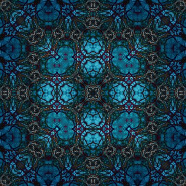 Kare, pürüzsüz desen. Doku simetrik olarak örülmüş.