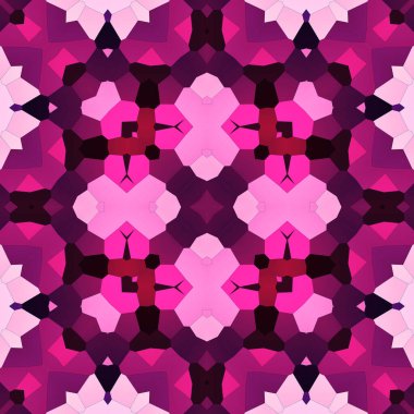 Kare, pürüzsüz desen. Doku simetrik olarak örülmüş.