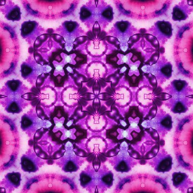 Kare, pürüzsüz desen. Doku simetrik olarak örülmüş.