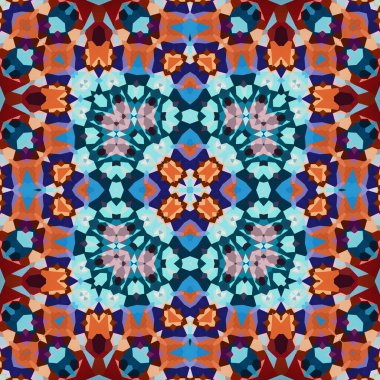 Kare, pürüzsüz desen. Doku simetrik olarak örülmüş.