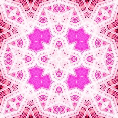 Kare, pürüzsüz desen. Doku simetrik olarak örülmüş.