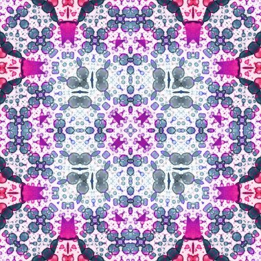 Kare, pürüzsüz desen. Doku simetrik olarak örülmüş.