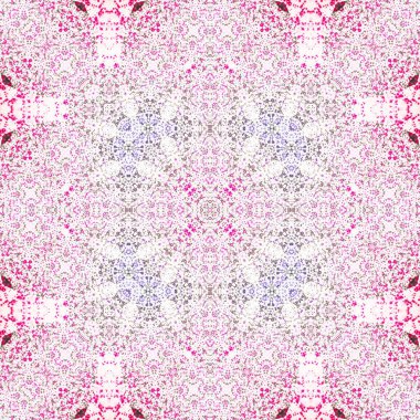 Kare, pürüzsüz desen. Doku simetrik olarak örülmüş.