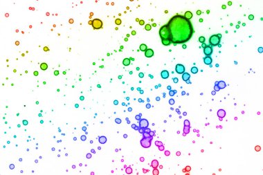 Beneklerden ve kabarcıklardan soyutlama. Gökkuşağı soyutlaması