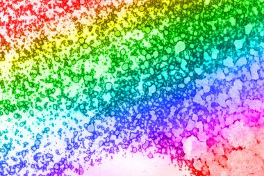 Beneklerden ve kabarcıklardan soyutlama. Gökkuşağı soyutlaması