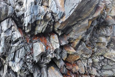 Coğrafi doku fotoğrafı. Toprak ve taşın doğal dokusu. dizayn boş