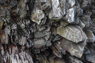 Coğrafi doku fotoğrafı. Toprak ve taşın doğal dokusu. dizayn boş