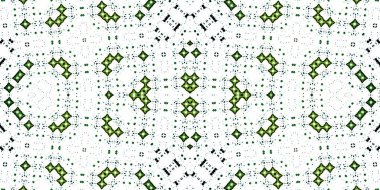 Kusursuz mozaik desen. Soyut kare sonsuz şablonu tekrarlıyor. Mavi kaleydoskop