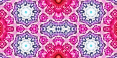 Kusursuz mozaik desen. Soyut kare sonsuz şablonu tekrarlıyor. Mavi kaleydoskop