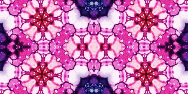 Kusursuz mozaik desen. Soyut kare sonsuz şablonu tekrarlıyor. Mavi kaleydoskop