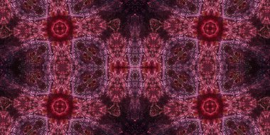 Kusursuz mozaik desen. Soyut kare sonsuz şablonu tekrarlıyor. Mavi kaleydoskop