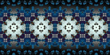 Kusursuz soyut kare deseni. Modern sanatta alkol mürekkebi. Mandala