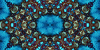 Kusursuz soyut desen. Şablonun dokusu simetrik. Sonsuz desen