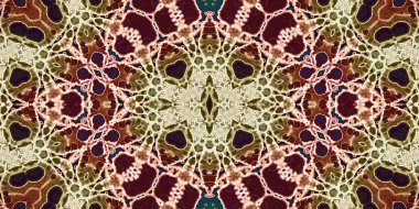 Kusursuz soyut desen. Şablonun dokusu simetrik. Sonsuz desen