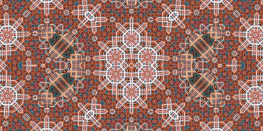 Kusursuz soyut desen. Şablonun dokusu simetrik. Sonsuz desen