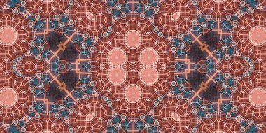 Kusursuz soyut desen. Şablonun dokusu simetrik. Sonsuz desen