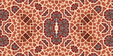 Kusursuz soyut desen. Şablonun dokusu simetrik. Sonsuz desen