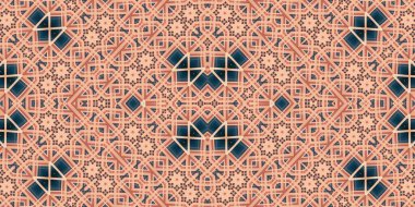 Kusursuz soyut desen. Şablonun dokusu simetrik. Sonsuz desen