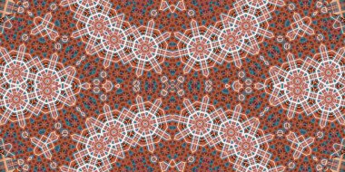 Kusursuz soyut desen. Şablonun dokusu simetrik. Sonsuz desen