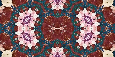 Kusursuz soyut desen. Şablonun dokusu simetrik. Sonsuz desen