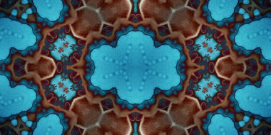 Kusursuz soyut desen. Şablonun dokusu simetrik. Sonsuz desen