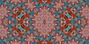 Kusursuz soyut desen. Şablonun dokusu simetrik. Sonsuz desen