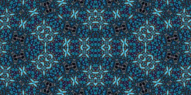 Kusursuz soyut desen. Şablonun dokusu simetrik. Sonsuz desen