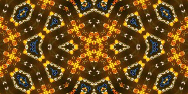 Kusursuz soyut desen. Şablonun dokusu simetrik. Sonsuz desen