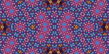 Kusursuz kaleydoskop deseni. Örgü deseninin dokusu. Sonsuz desen