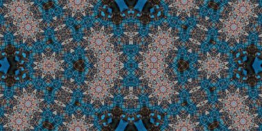 Kusursuz kaleydoskop deseni. Örgü deseninin dokusu. Sonsuz desen