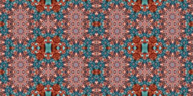 Kusursuz kaleydoskop deseni. Örgü deseninin dokusu. Sonsuz desen