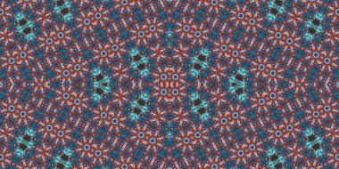 Kusursuz kaleydoskop deseni. Örgü deseninin dokusu. Sonsuz desen