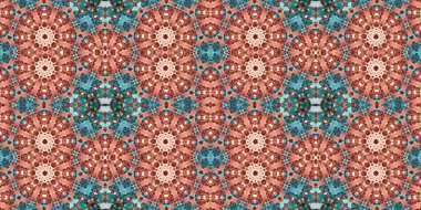 Kusursuz kaleydoskop deseni. Örgü deseninin dokusu. Sonsuz desen