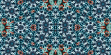 Kusursuz kaleydoskop deseni. Örgü deseninin dokusu. Sonsuz desen