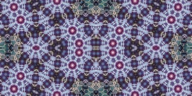 Kusursuz kaleydoskop deseni. Örgü deseninin dokusu. Sonsuz desen