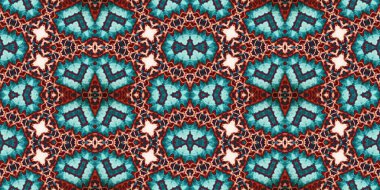 Kusursuz kaleydoskop deseni. Örgü deseninin dokusu. Sonsuz desen