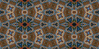 Kusursuz kaleydoskop deseni. Örgü deseninin dokusu. Sonsuz desen