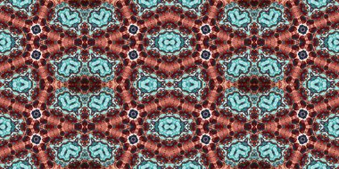 Kusursuz kaleydoskop deseni. Örgü deseninin dokusu. Sonsuz desen
