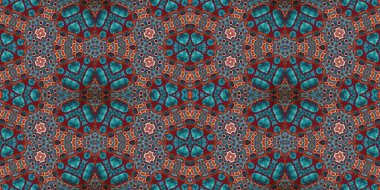 Kusursuz kaleydoskop deseni. Örgü deseninin dokusu. Sonsuz desen