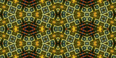 Kusursuz kaleydoskop deseni. Örgü deseninin dokusu. Sonsuz desen