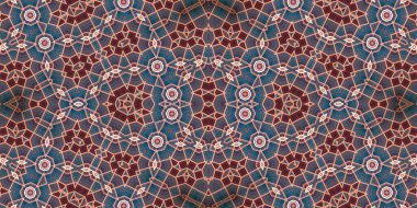 Kusursuz kaleydoskop deseni. Örgü deseninin dokusu. Sonsuz desen