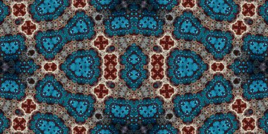 Kusursuz kaleydoskop deseni. Örgü deseninin dokusu. Sonsuz desen