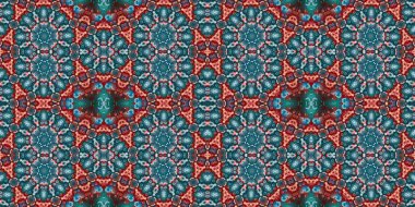 Kusursuz kaleydoskop deseni. Örgü deseninin dokusu. Sonsuz desen