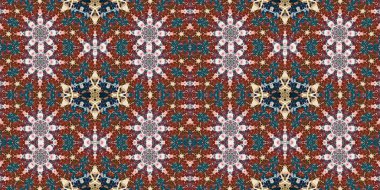 Kusursuz kaleydoskop deseni. Örgü deseninin dokusu. Sonsuz desen