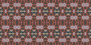 Kusursuz kaleydoskop deseni. Örgü deseninin dokusu. Sonsuz desen