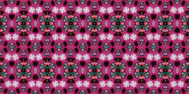 Kusursuz kaleydoskop deseni. Örgü deseninin dokusu. Sonsuz desen