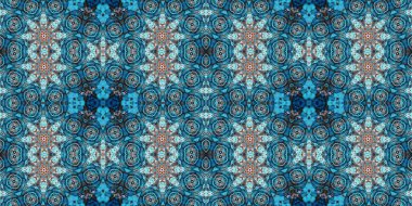 Kusursuz kaleydoskop deseni. Örgü deseninin dokusu. Sonsuz desen