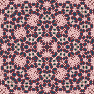 Seamless square pattern. Symmetric pattern texture clipart